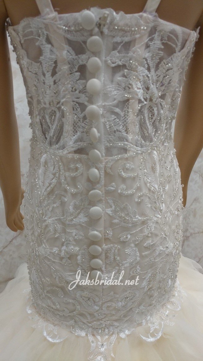 lace illusion flower girl dress